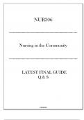 NUR306 (Nursing in the Community) Latest Final Guide 2024