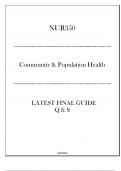 NUR350 (Community & Population Health) Latest Final Guide 2024