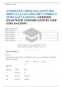 complete chem 104 latest 2024 m0dule 1 2 3 4 5 and 6 100 correct portage learning verified exam with answers step by st...