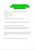 AEM Business Practitioner Questions And Answers Already Passed | Graded A+