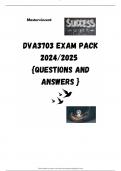 DVA3703 EXAM PACK 2024/2025  {QUESTIONS AND ANSWERS }