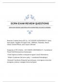 SCRN EXAM REVIEW QUESTIONS WITH GUARANTEED ACCURATE ANSWERS