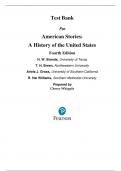 Test Bank For American Stories: A History of the United States, Combined Volume 4th Edition by H W. Brands All Chapters 1-32, 9780137497430