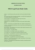 FDLE Legal Exam Study Guide.