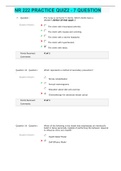 NR 222 PRACTICE QUIZ2 - 7 QUESTION WITH ANSWERS