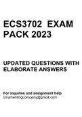 ECS3702 EXAM PACK 2023