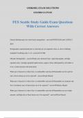 FEX Seattle Study Guide Exam Questions With Correct Answers