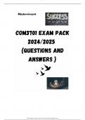 COM3701 EXAM PACK 2024/2025  {QUESTIONS AND ANSWERS }