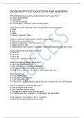 WOODSHOP TEST QUESTIONS AND ANSWERS