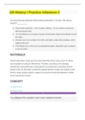 US History I Practice milestone 3 With Rationales