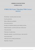 FNRM 1101 Exam 1 Questions With Correct Answers