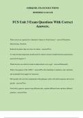 FCS Unit 3 Exam Questions With Correct Answers.