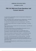 FSE 116 Mid-term Exam Questions And Correct Answers