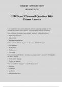 GEB Exam 3 Trammell Questions With Correct Answers