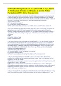 Prehospital Emergency Care, 11e (Mistovich et al.) Chapter 36 Multisystem Trauma and Trauma in Special Patient Populations (100% Error-free answers)