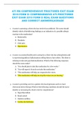 ATI RN COMPREHENSIVE PROCTORED EXIT EXAM 2019 FORM D/ COMPREHENSIVE ATI PROCTORED EXIT EXAM 2019 FORM D REAL EXAM QUESTIONS AND CORRECT ANSWERS|AGRADE