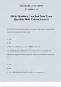 Gleim Questions from Test Bank Exam Questions With Correct Answers