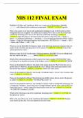 MIS 112 FINAL EXAM