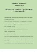 Hondros nurs 233 Exam 1 Questions With Correct Answers