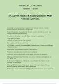 HCAD760 Module 1 Exam Questions With Verified Answers.