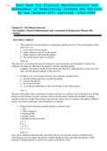 Test Bank for Clinical Manifestations and Assessment of Respiratory Disease 8th Edition by Des Jardins-100% verified -2023-2024