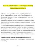 Summary WGU D220 Information Technology in Nursing Study Guide (2022/2023)