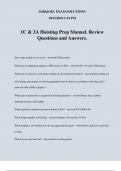 1C & 2A Hoisting Prep Manuel. Review Questions and Answers.