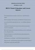 IBCLC Exam #1 Questions And Correct Answers