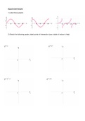 Maths Worksheet: Exponential Graphs and Transformations