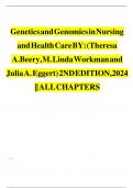 Test Bank For Genetics and Genomics in Nursing and Health Care BY: (Theresa A.Beery, M. Linda Workman and Julia A. Eggert) 2ND EDITION,2024 || ALL CHAPTERS