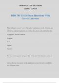 ISDS 705 LSUS Exam Questions With Correct Answers