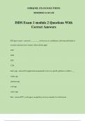 ISDS Exam 1 module 2 Questions With Correct Answers