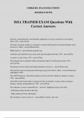 ISSA TRAINER EXAM Questions With Correct Answers