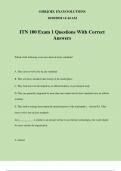 ITN 100 Exam 1 Questions With Correct Answers