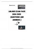 LML4801 EXAM PACK 2025  {DETAILED QUESTIONS AND ANSWERS }