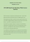 ITN 200 Final Exam Questions With Correct Answers