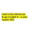NAFI CFEI OFFICIAL Exam Graded  100% | Latest Update 2023-2024