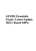 GFEBS Essentials-Subsumes L101E, L201E, L303E (Questions and Answers) Latest 2023 | Rated 100%, GFEBS Essentials Exam | Latest Update 2023 | Rated A+ and GFEBS Project Systems Course (Questions and Answers) 2023 Latest Rated A+ (Best Guide 2023-2024)