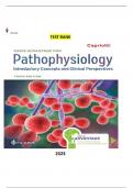 Test Bank For Davis Advantage for Pathophysiology: Introductory Concepts and Clinical Perspectives Third Edition by Theresa Capriotti, Chapters 1-46, Complete Guide A+