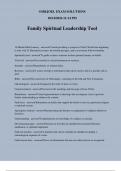 Family Spiritual Leadership Tool