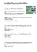 Essential Health Assessment 1st Edition Test Bank by Janice Thompson