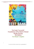 Test Bank Varcarolis Foundations of Psychiatric-Mental Health Nursing A Clinical 9th Edition by Margaret Jordan Halter