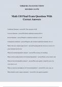 Math 110 Final Exam Questions With Correct Answers