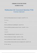 Mathnasium Job Assessment Questions With Correct Answers