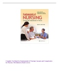 Complete Test Bank for Fundamentals of Nursing Concepts and Competencies for Practice, 9th Edition by Ruth Craven