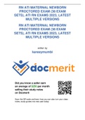 RN ATI MATERNAL NEWBORN PROCTORED EXAM (36 EXAM SETS), ATI RN EXAMS 2023, LATEST MULTIPLE VERSIONS