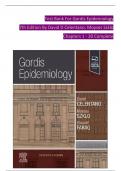 TEST BANK For Gordis Epidemiology, 7th Edition By David D Celentano; Moyses Szklo, Verified Chapters 1 - 20, Complete Newest Version