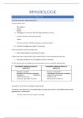 Volledige samenvatting van immunologie (lesnotities + powerpoint)