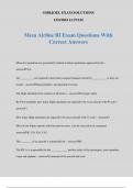 Mesa Airline BI Exam Questions With Correct Answers