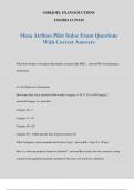 Mesa Airlines Pilot Indoc Exam Questions With Correct Answers